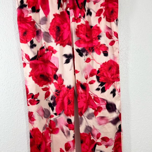 Victoria's Secret Water-color Roses Silky Pajama Bottoms Sz. Med - Picture 3 of 16